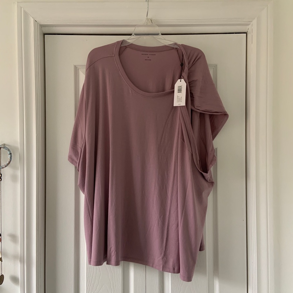NWT UNIVERSAL STANDARD Dione Twist Tee 4X eldonberry